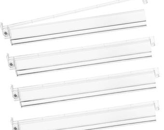 4 Mahjong Tile Pusher Racks - Clear Mahj racks, Acrylic Pushers for Mah-jongg game gift for Players table accessories Ma-jong Party favors