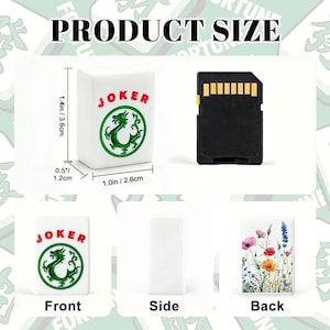 Wildflower Mahjong Tiles Set American Mah-jongg 166 Acrylic Tiles Floral Mahj Gift Botanical NMJL Luxury Set with Jokers (Single Layer) 画像 3