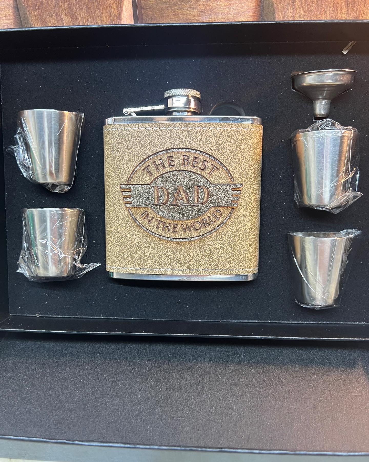 Personalized Flask Gift Set - Custom Engraved Flask - Father's Day Gift ...