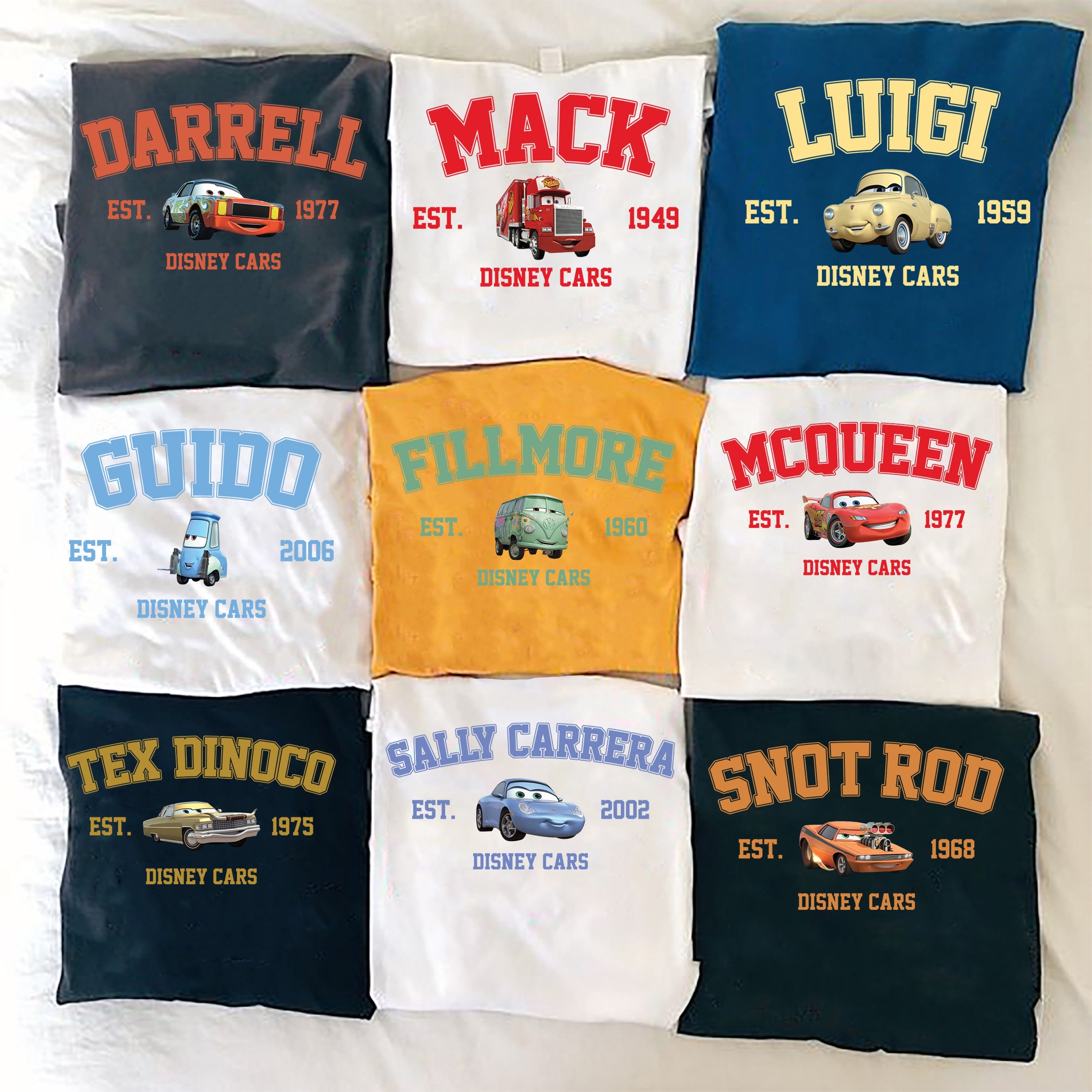 Discover Personnalisé Disney Voitures Lightning Mcqueen T-Shirts Familiaux Assortis