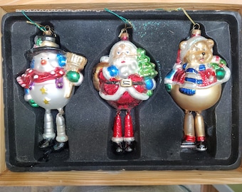 Vintage Christmas Ornament Hand Blown Pacconi