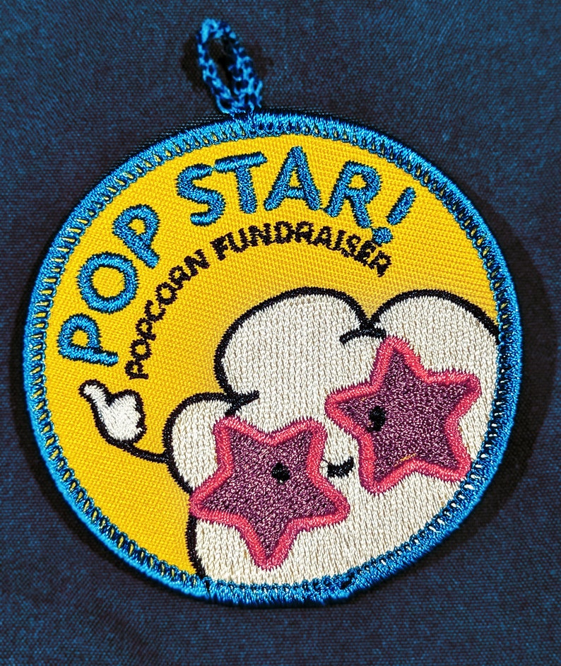 Special Edition Pop Star Scout Popcorn Fundraiser Patch Etsy