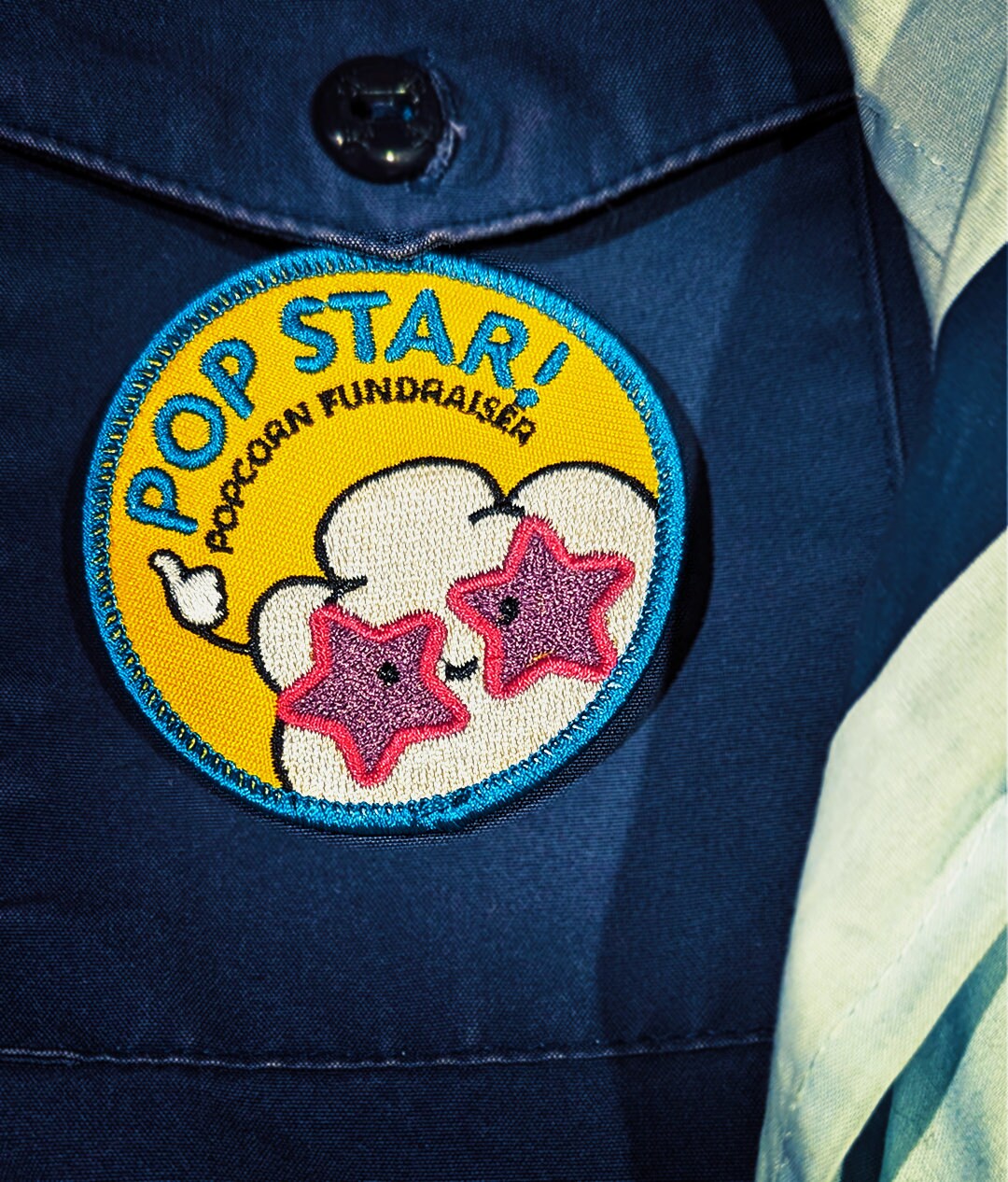 Special Edition Pop Star Scout Popcorn Fundraiser Patch Etsy