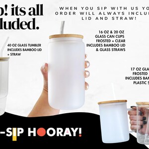 Birth Flower Personalized Tumbler with straw: Custom Bridesmaid or Birthday Gift, USA Made Cup, 40oz glass tumbler with handle lifestyle photo