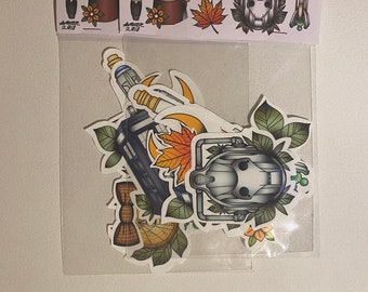 Doctor Who Tattoo Style Jumbo Sticker Pack