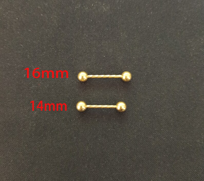 A Pair Titanium Pierced Nipple Barbells Nipples Jewelry Etsy