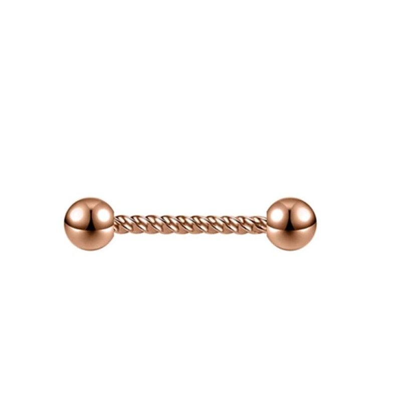 A Pair Titanium Pierced Nipple Barbells Nipples Jewelry Piercing Hearts