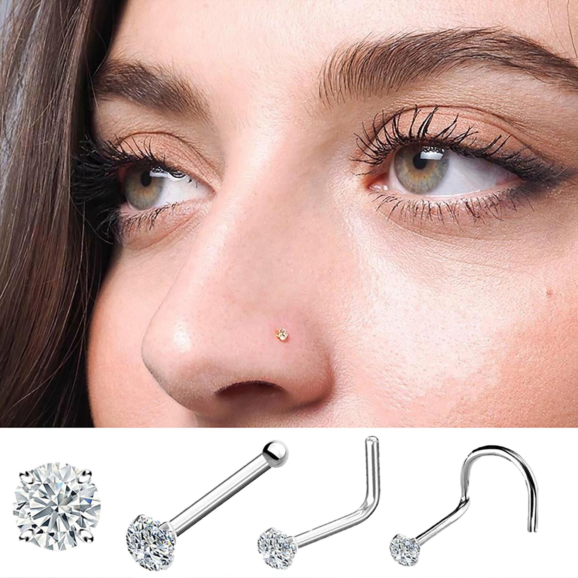 20G Tiny Diamond Nose Studs 1.5mm/2mm/2.5mm/3mm CZ Nose 