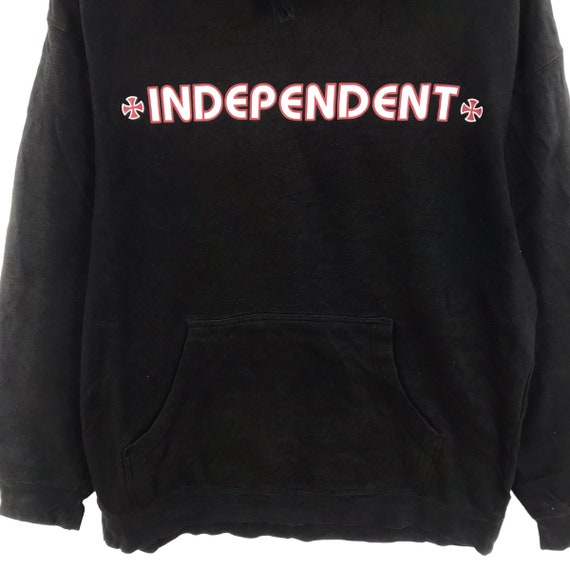 Vintage 90s NHS INC Skateboard INDEPENDENT Print Black Hoodie Etsy