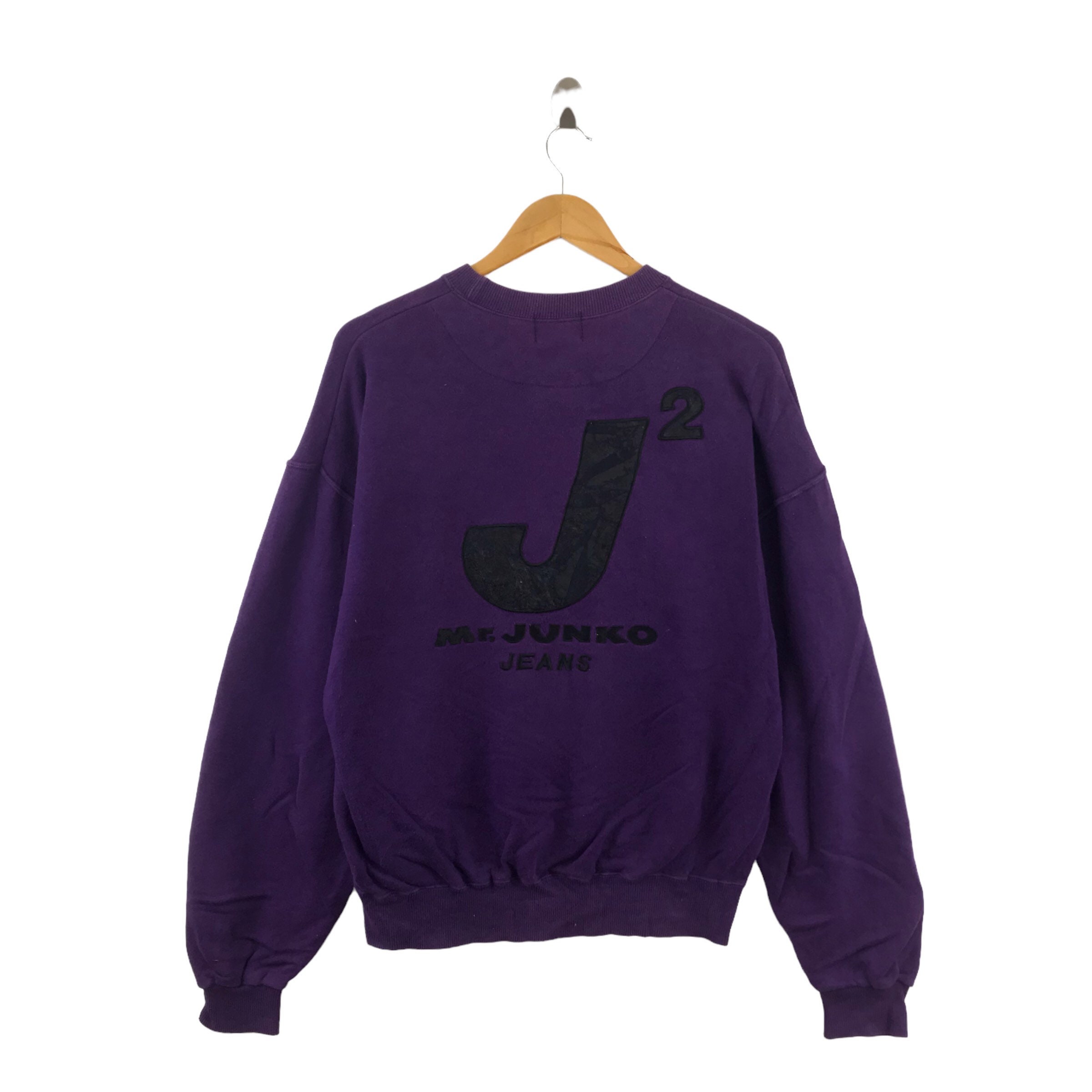 MR JUNKO JEANS Japanese Brand Embroidered Purple Sweatshirt - Etsy