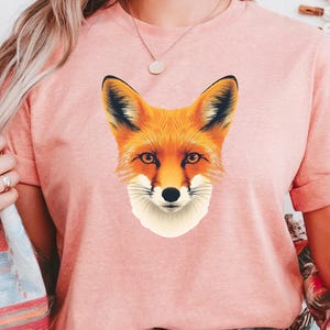 Fox Head Graphic Tee: Unisex Wildlife Shirt