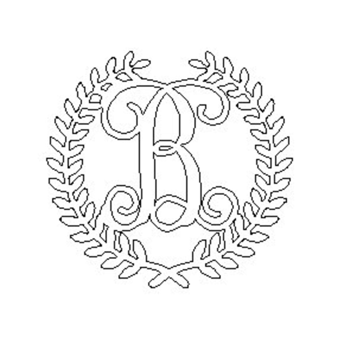 26 Wreath Vine Letters, SVG, CRV File, Door Hanger Files, Vine Letters