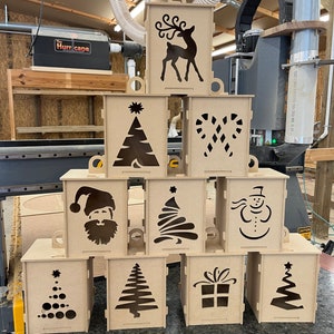 Lanternes de Noël fichier crv, ai, svg et dxf, fichiers machine cnc