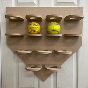 Softball Wanddisplay, 13 Bälle, digitale Datei, crv eps dxf ai svg Dateien, Datei für CNC Maschine