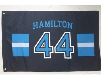Lewis Hamilton F1 2022 Flag 5 x 3 feet (Outdoor/Indoor big flag) (Shop Close Until 15th May)