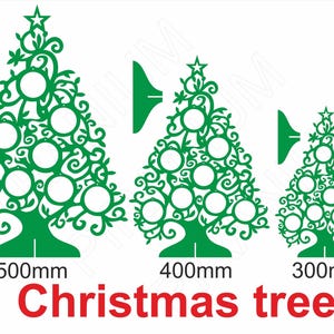 Wooden Christmas Tree SVG: CNC Laser Cut File, Tabletop Decor (Digital File) image 4