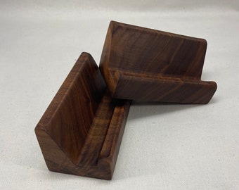 Walnut Wood Business Card Holder