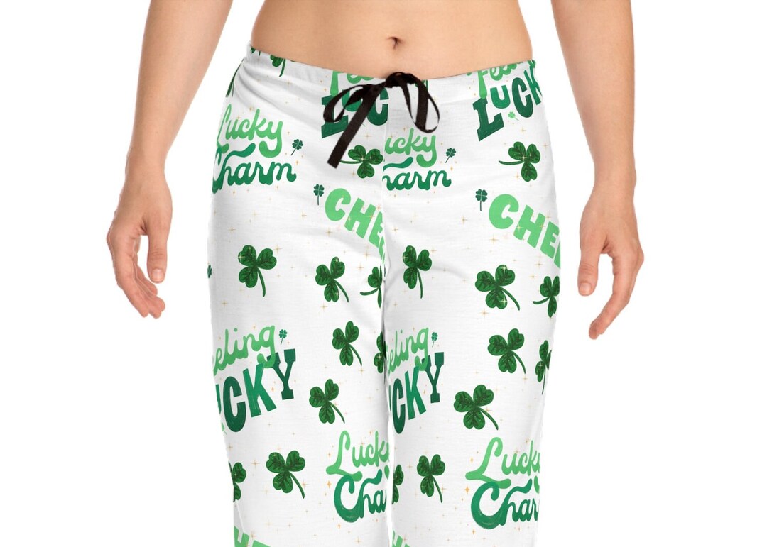 St Patricks Pjs, St Patricks Day, Shamrock Pajamas, St Patrick's Day