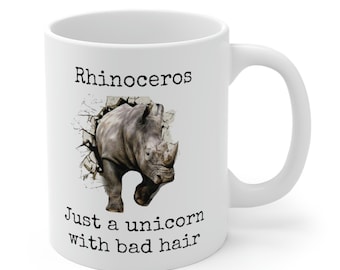 Rhino Lover, Rhinoceros Cup, Rhino Coffee Cup, Rhino Coffee Mug, Rhino Cup, Rhino Gift Idea, Rhino Mug, Rhino Lover Gift,