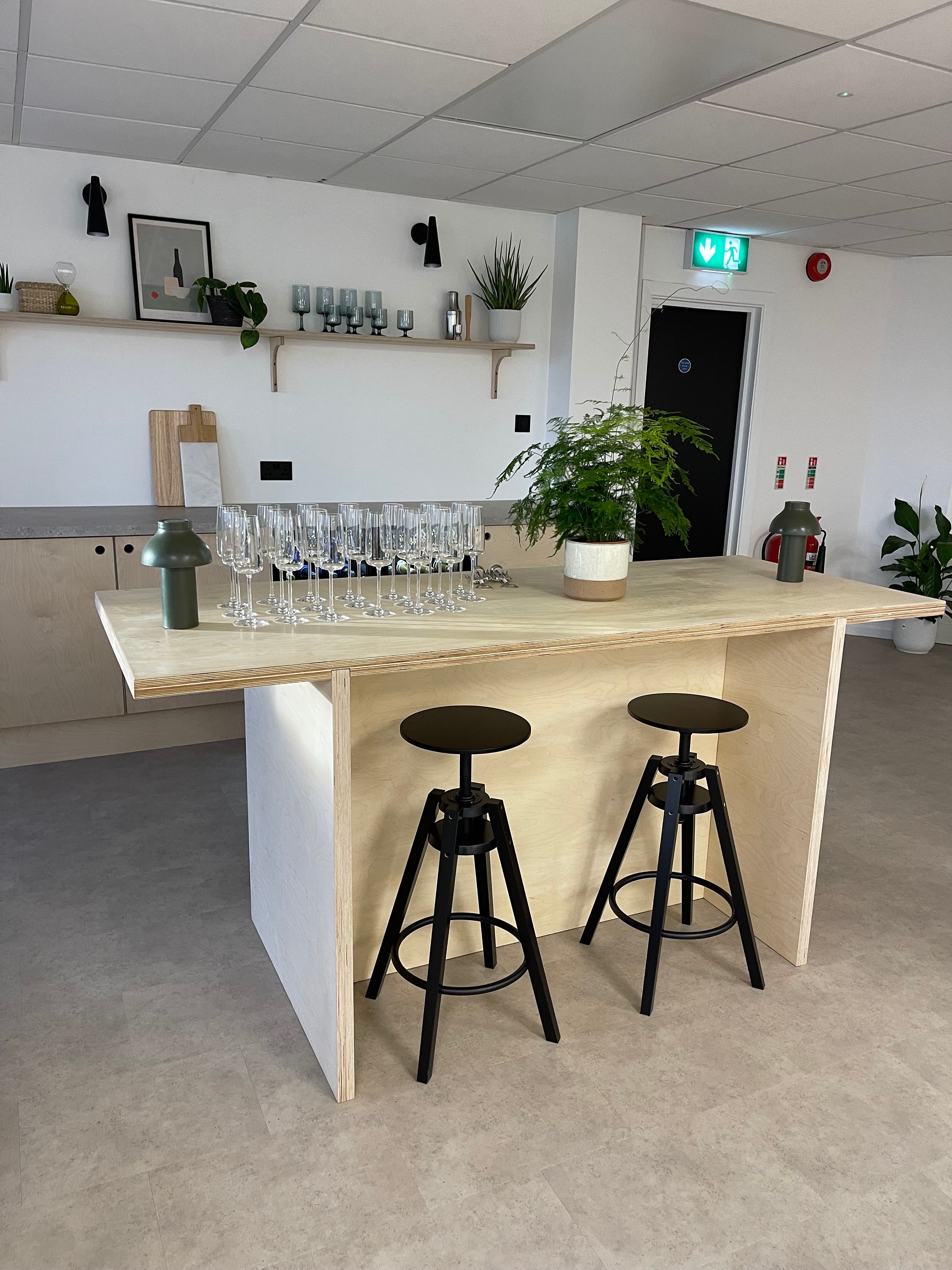 Birch Ply Kitchen Island / Bar Etsy UK