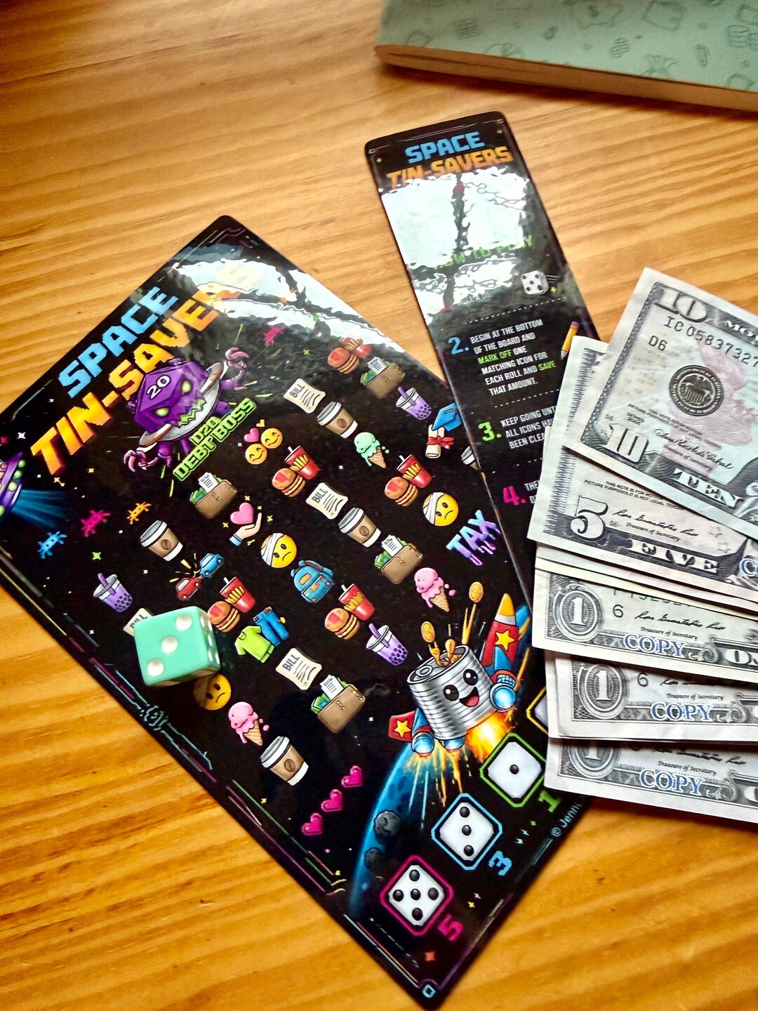 Space Tin-savers | Retro Arcade Savings Challenge | A5 Cash Stuffing ...