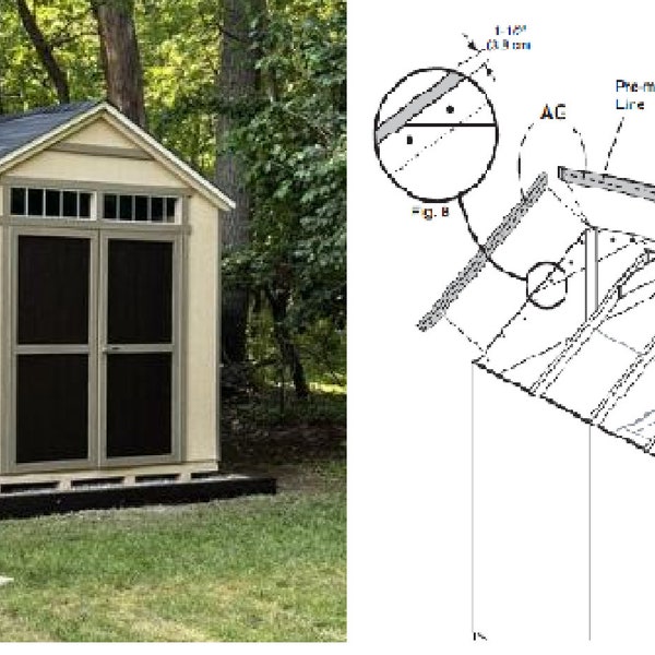 8x12 shed blue prints and installation guide Customizable DIY