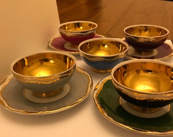 TK Thun Czech made set of coffee cups and saucers