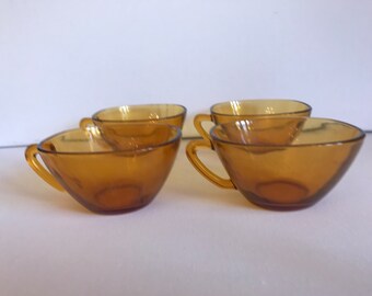 Vereco glass tea cups