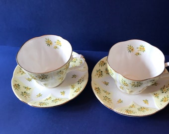 Pair of Royal Albert bone China cup and saucers