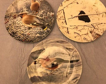 Wedgwood woodland winter collection 3 plates