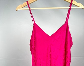 Vintage Rosy Pink Silk Slip