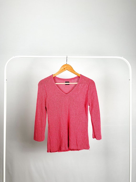 Pink Spun Silk Sweater