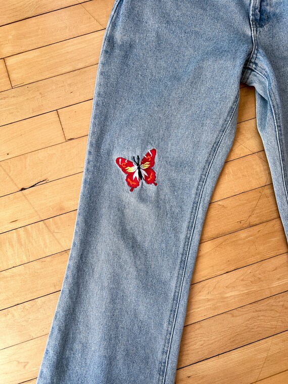 Y2K Embroidered Jeans - image 9