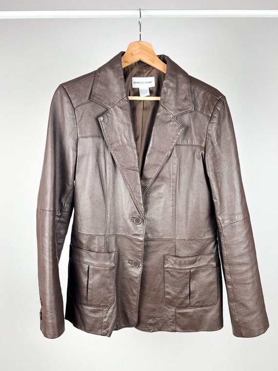 Vintage Chocolate Brown Leather Jacket - image 7