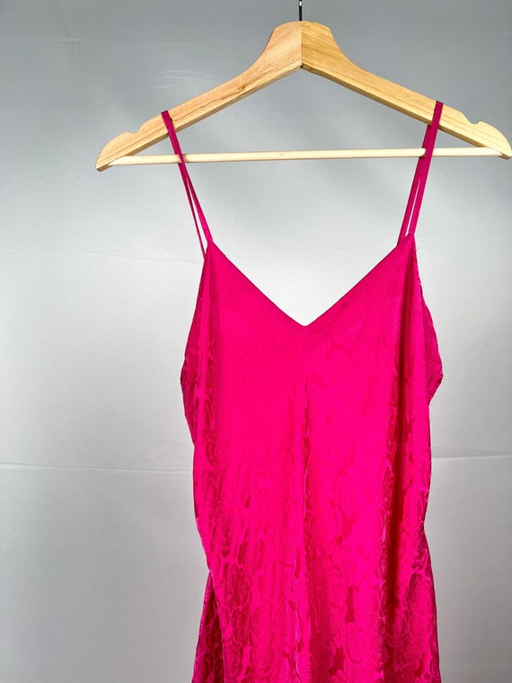 Vintage Rosy Pink Silk Slip