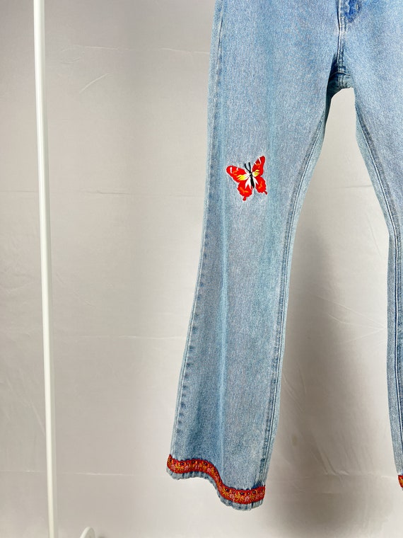 Y2K Embroidered Jeans - image 5