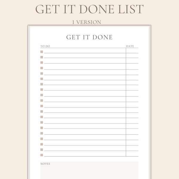 Get It Done Planner - Etsy