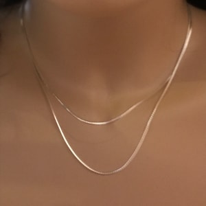 925 silver chain 40cm or 45cm