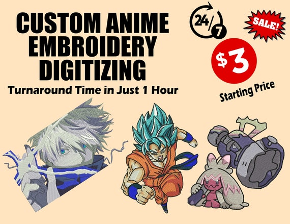 Custom Embroidery Digitizing, DST File, PES