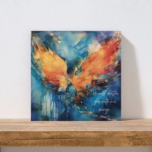 Printable Abstract Art with Bible Verse, Christian Wall Art, Scripture Home Decor