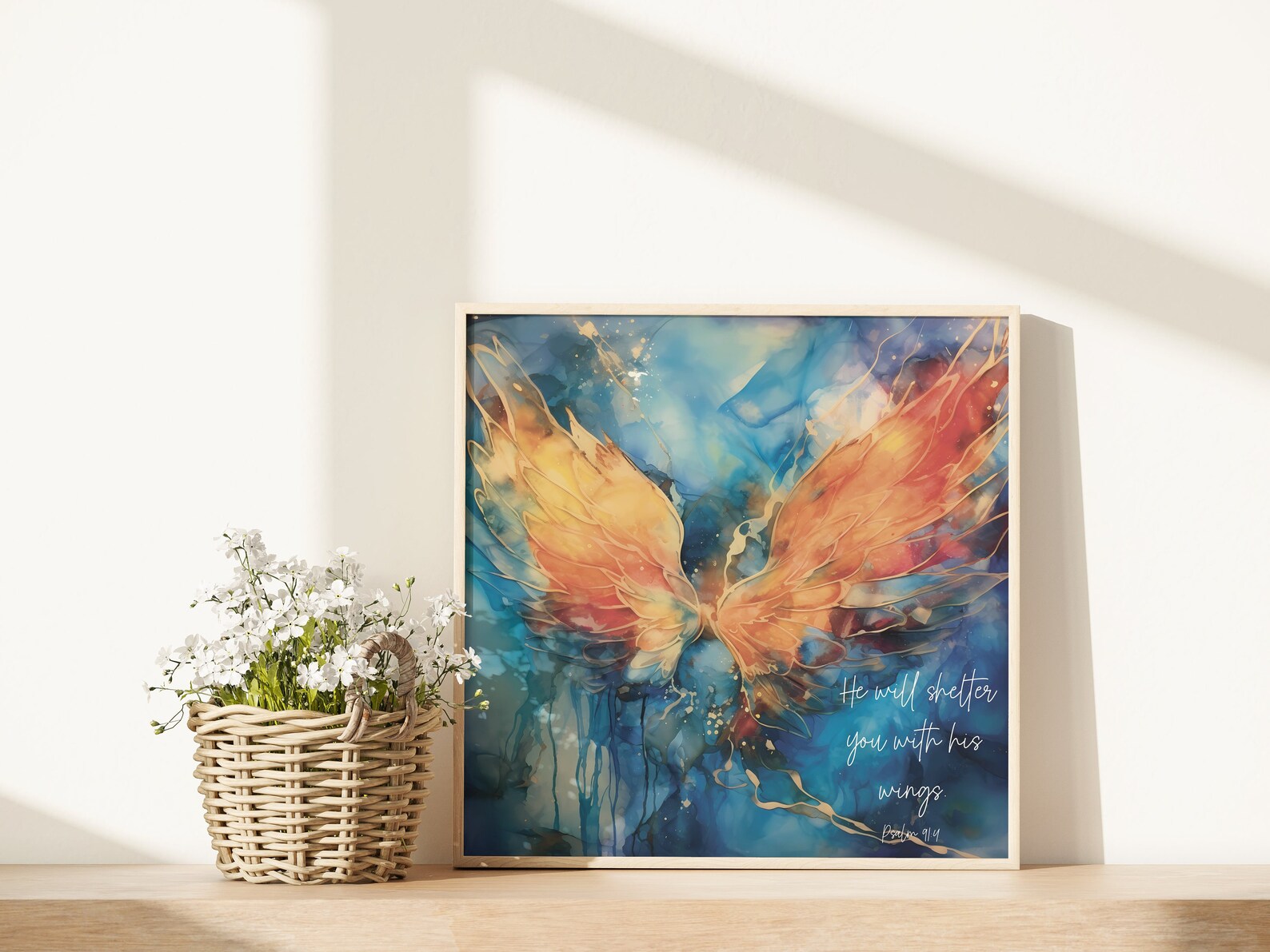 Printable Abstract Art With Bible Verse, Christian Wall Art, Scripture ...
