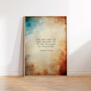Charles Spurgeon Inspirational Quote: Christian Printable Wall Art for Home Decor