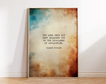 Charles Spurgeon Inspirational Quote: Christian Printable Wall Art for Home Decor