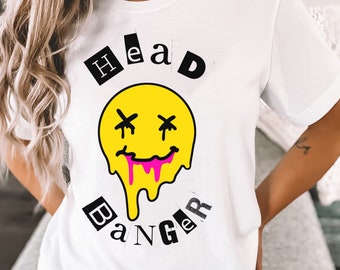 Head Banger Trippy Shirt, EDM Merch, Music Festival T-shirt, Rave, Dubstep, Riddim, Festival Merch, Trance Merch, Psy Trance Clothing, EDM