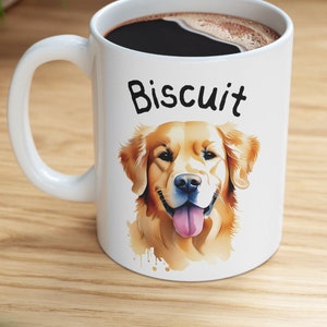 Golden Retriever Mug, Golden Retriever Gift, Personalized Dog Mug