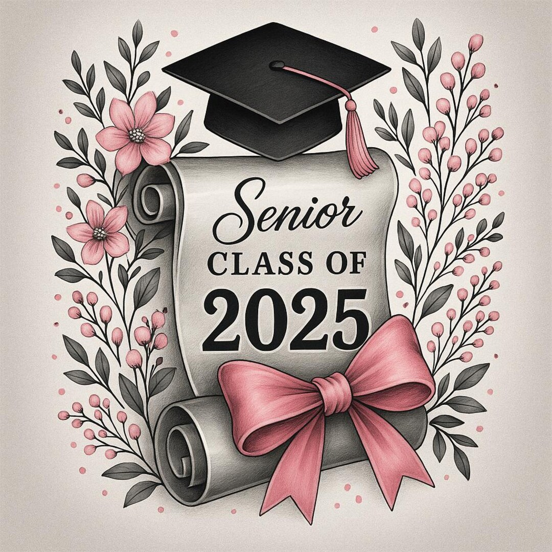 Class Of 2025 Graduation Tumbler Wrap PNG | 20 oz Skinny Sublimation ...