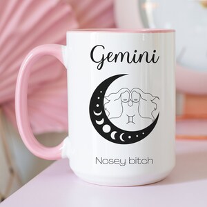 Gemini Coffee Cup, Zodiac Sign Coffee Cup, Horoscope Coffee Mug, 11 oz Coffee Cup, Birthday Gift Coffee Mug, Funny Coffee Mug, Gemini Gift