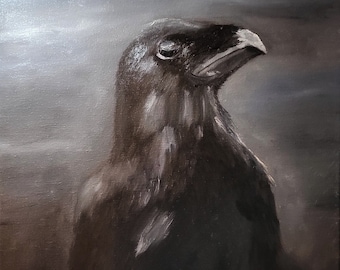 Cuervo - lámina original - directamente del artista