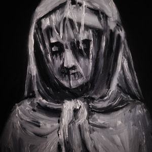 Veiled Lady - original oil painting - direct from artist