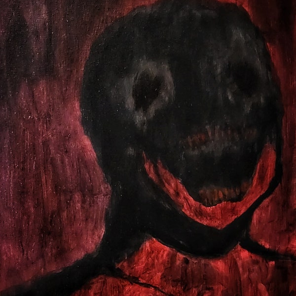 Self Portrait, Horror Portrait - original artwork - direct from artist